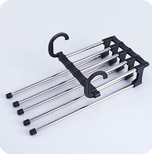 Household Multifunctional Stainless Steel Hanger, Two Hanging Pants Rack