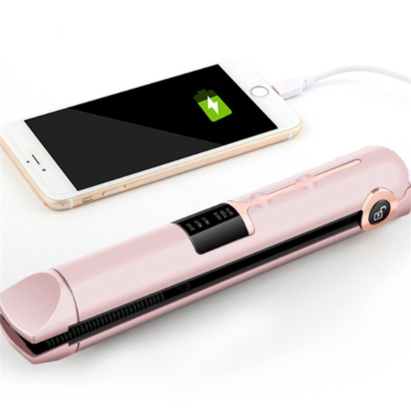 Wireless Splint Hair Straightener With Micro USB Charging Cable