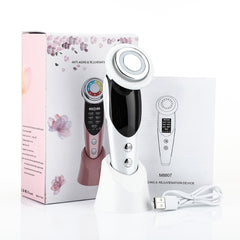 7 in 1 Face Skin Rejuvenation Facial Massager Light Therapy Device