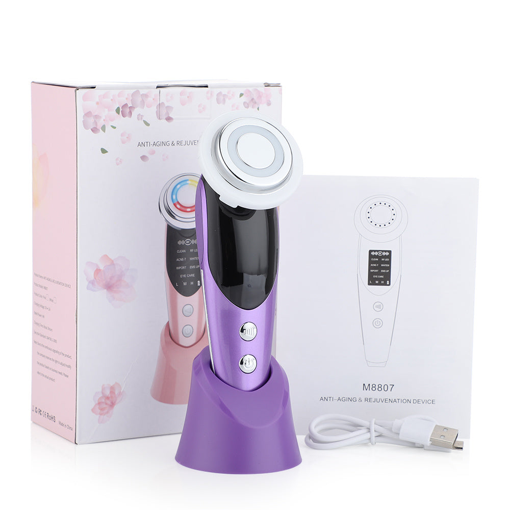7 in 1 Face Skin Rejuvenation Facial Massager Light Therapy Device