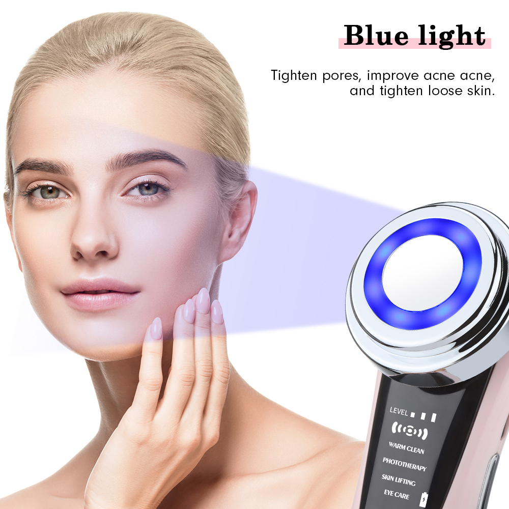 7 in 1 Face Skin Rejuvenation Facial Massager Light Therapy Device